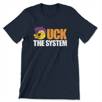 Load image into Gallery viewer, Uck The System Tee | Navy
