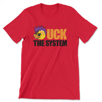 Load image into Gallery viewer, Uck The System Tee | red
