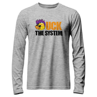 Load image into Gallery viewer, Uck The System Long Sleeve Shirt Athletic Heather color
