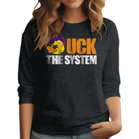 Load image into Gallery viewer, Uck The System Long Sleeve Shirt | model
