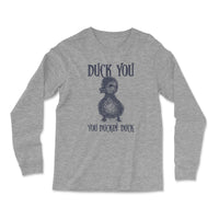 Load image into Gallery viewer, Duck You Long Sleeve Shirt | Athletic Heather

