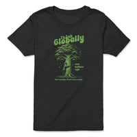 Load image into Gallery viewer, Think Globally Youth T-Shirt Black Heather Color
