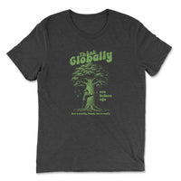 Load image into Gallery viewer, Think Globally Triblend T-Shirt Black color
