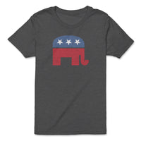 Load image into Gallery viewer, GOP Elephant Youth Tee | Dark Grey Heather

