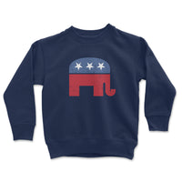 Load image into Gallery viewer, gop elephant crewneck sweatshirt for youth
