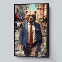 Load image into Gallery viewer, Market Bearer Trading Vertical Framed Canvas Wall Art
