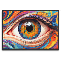 Load image into Gallery viewer, Eye Catcher Abstract Horizontal Framed Canvas Wall Art
