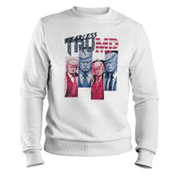 Load image into Gallery viewer, fearless trump hoodie white color
