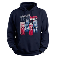 Load image into Gallery viewer, fearless trump hoodie navy color
