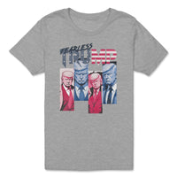 Load image into Gallery viewer, fearless trump youth tee Athletic Heather color
