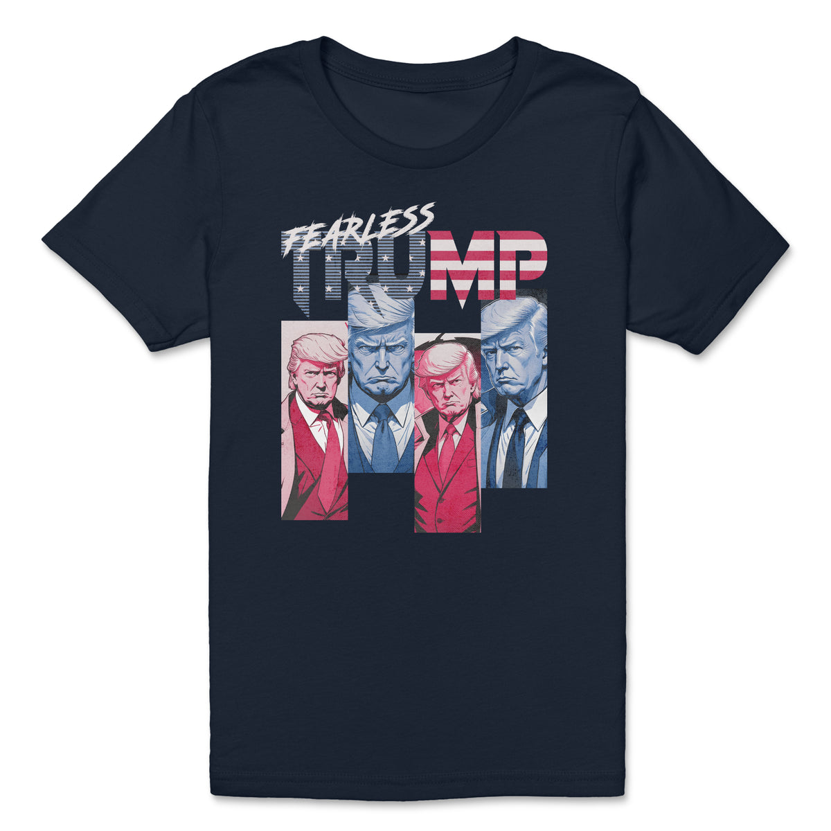 fearless trump youth tee navy color