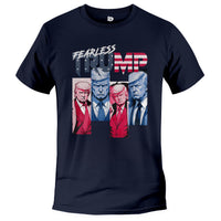 Load image into Gallery viewer, Fearless Trump T-shirt Navy color

