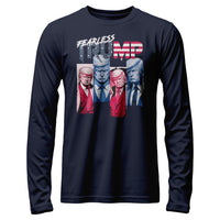 Load image into Gallery viewer, Fearless trump long sleeve navy color
