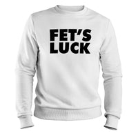 Load image into Gallery viewer, FETS LUCK Crewneck Sweatshirt white color
