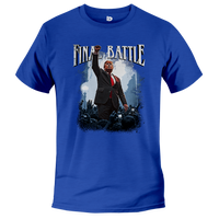 Load image into Gallery viewer, Trump Final Battle T shirt royal color
