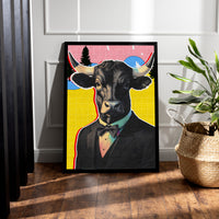 Load image into Gallery viewer, Financial Head Trading Vertical Framed Canvas Wall Art
