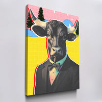 Load image into Gallery viewer, Financial Head Trading Vertical Canvas Wall Art
