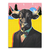 Load image into Gallery viewer, Financial Head Trading Vertical Canvas Wall Art
