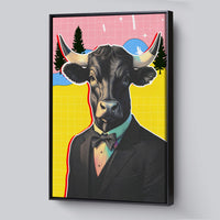 Load image into Gallery viewer, Financial Head Trading Vertical Framed Canvas Wall Art
