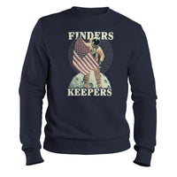 Load image into Gallery viewer, Finders Keeper Crewneck Sweatshirt  Navy color
