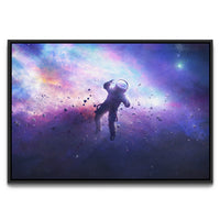 Load image into Gallery viewer, Floating in Space Framed Canvas Horizontal Wall Art
