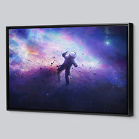 Load image into Gallery viewer, Floating in Space Framed Canvas Horizontal Wall Art
