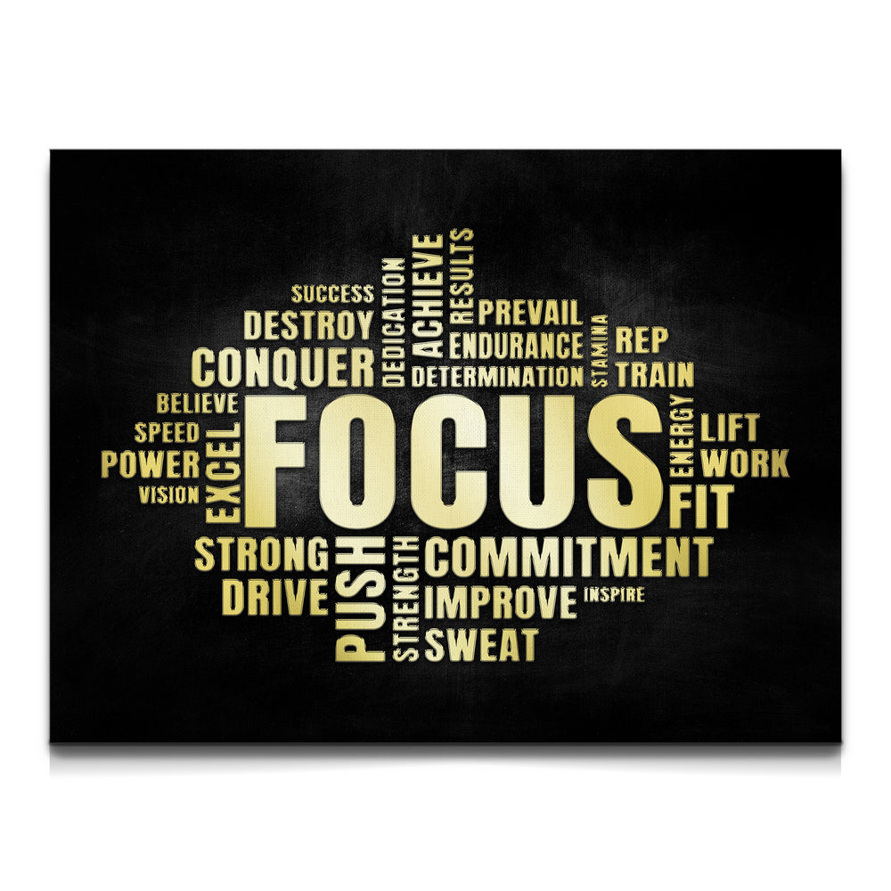 Focus Horizontal canvas wall art