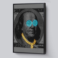 Load image into Gallery viewer, Cool Franklin Vertical Framed Canvas Wall Art
