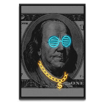 Load image into Gallery viewer, Cool Franklin Vertical Framed Canvas Wall Art
