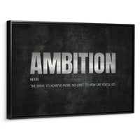 Load image into Gallery viewer, Ambition Horizontal Framed Canvas Wall Art
