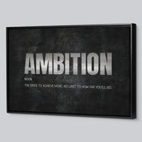 Load image into Gallery viewer, Ambition Horizontal Framed Canvas Wall Art
