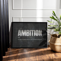 Load image into Gallery viewer, Ambition Horizontal Framed Canvas Wall Art
