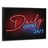 Load image into Gallery viewer, Daily Grind Horizontal Framed Canvas Wall Art
