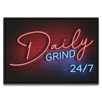 Load image into Gallery viewer, Daily Grind Horizontal Framed Canvas Wall Art
