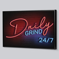 Load image into Gallery viewer, Daily Grind Horizontal Framed Canvas Wall Art
