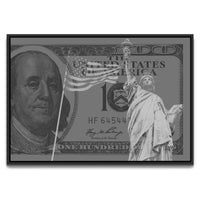 Load image into Gallery viewer, Dollar Liberty Horizontal Framed Canvas Wall Art
