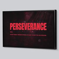 Load image into Gallery viewer, Perseverance Horizontal Framed Canvas Wall Art
