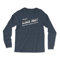 Load image into Gallery viewer, F Off Long Sleeve Shirt heather navy color
