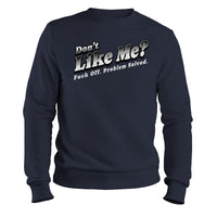 Load image into Gallery viewer, F Off Crewneck Sweatshirt navy color
