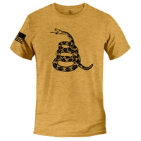 Load image into Gallery viewer, gadsen flag snake tshirt, famous gadsen flag logo design
