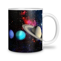 Load image into Gallery viewer, Galaxy 11oz Ceramic Mug white color
