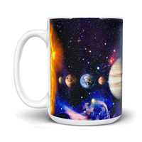 Load image into Gallery viewer, Galaxy 15oz Ceramic Mug white color
