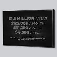 Load image into Gallery viewer, Get Up Horizontal Framed Canvas Wall Art
