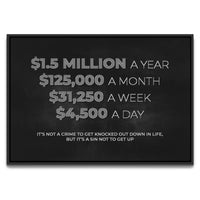 Load image into Gallery viewer, Get Up Horizontal Framed Canvas Wall Art
