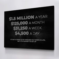 Load image into Gallery viewer, Get Up Horizontal Canvas Wall Art
