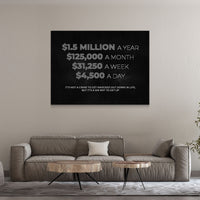 Load image into Gallery viewer, Get Up Horizontal Canvas Wall Art
