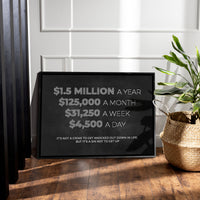 Load image into Gallery viewer, Get Up Horizontal Framed Canvas Wall Art
