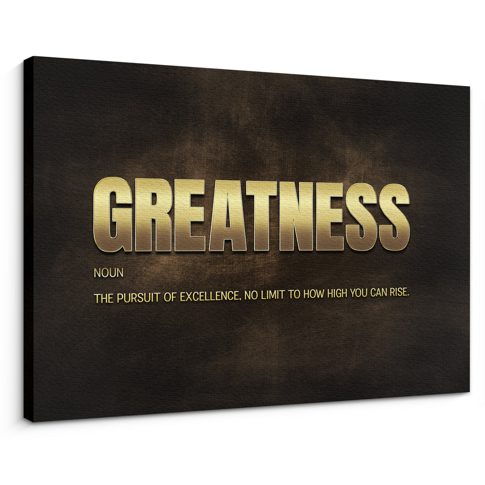 Greatness Horizontal Canvas Wall Art