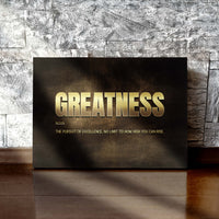 Load image into Gallery viewer, Greatness Horizontal Canvas Wall Art

