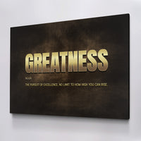 Load image into Gallery viewer, Greatness Horizontal Canvas Wall Art
